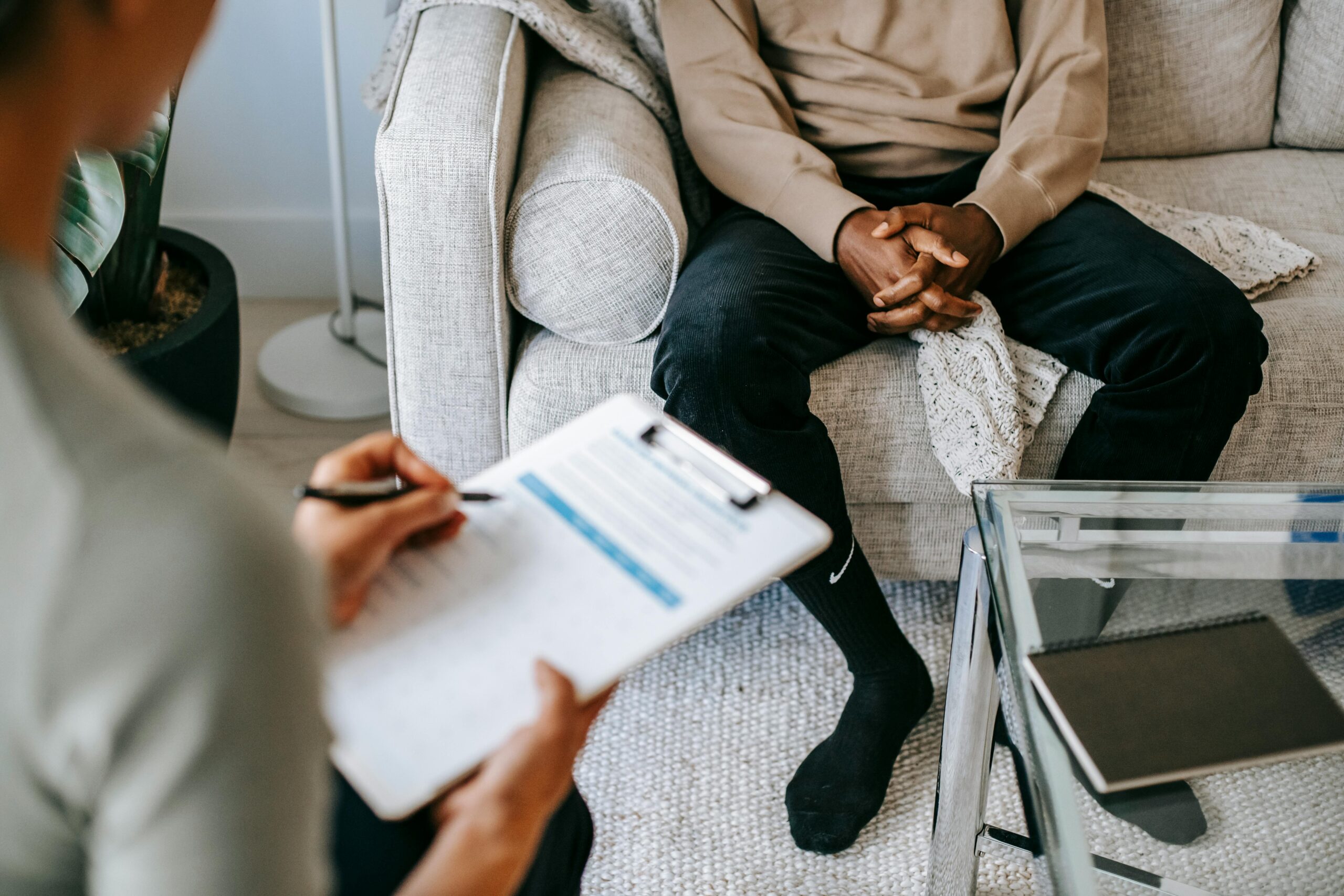 a man having a medical consult