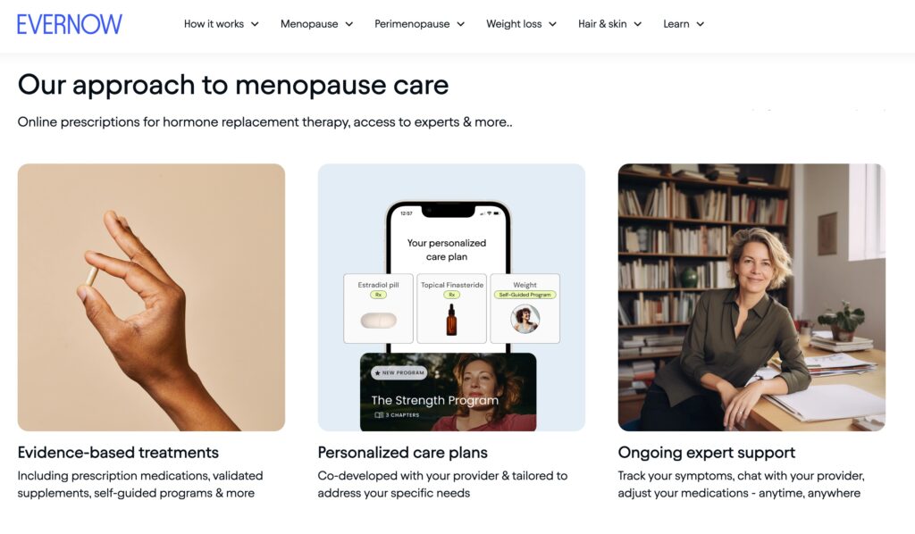 Evernow's approach to menopause care