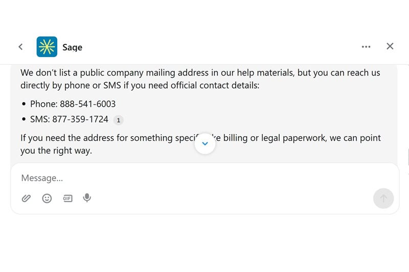 Belle's US business address in the footer.