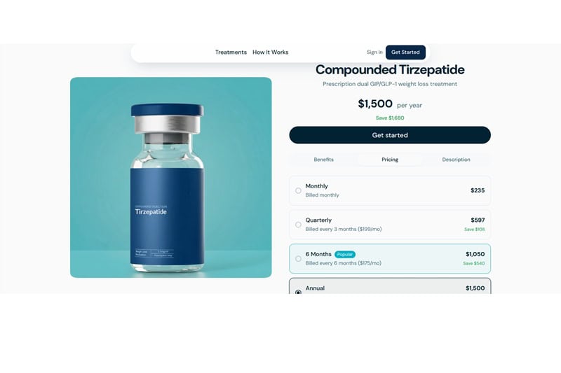 Trimi site price details.