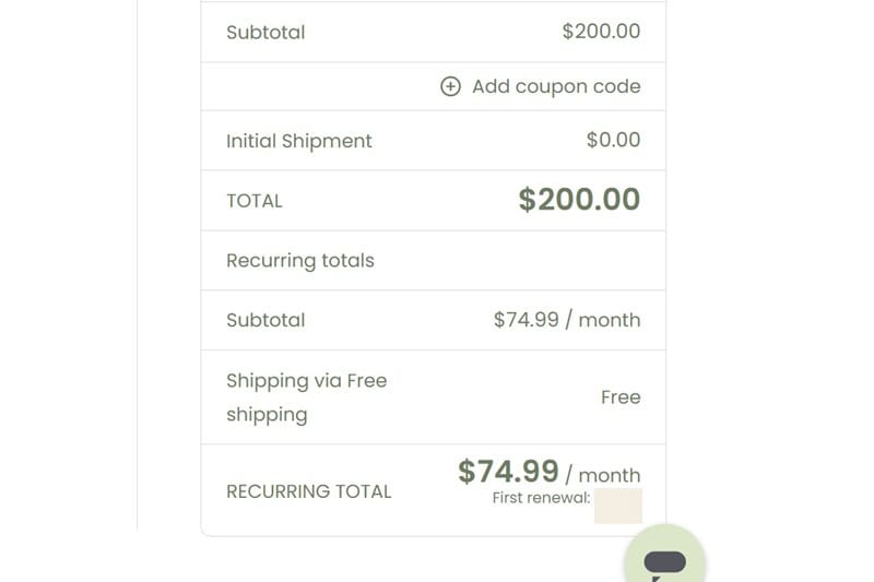 IVIM checkout pricing.