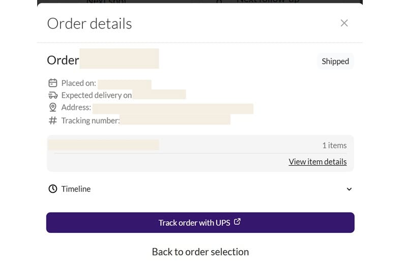 Coby tracking message.