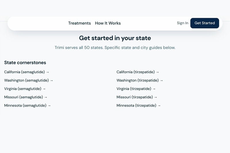 Trimi US business address.